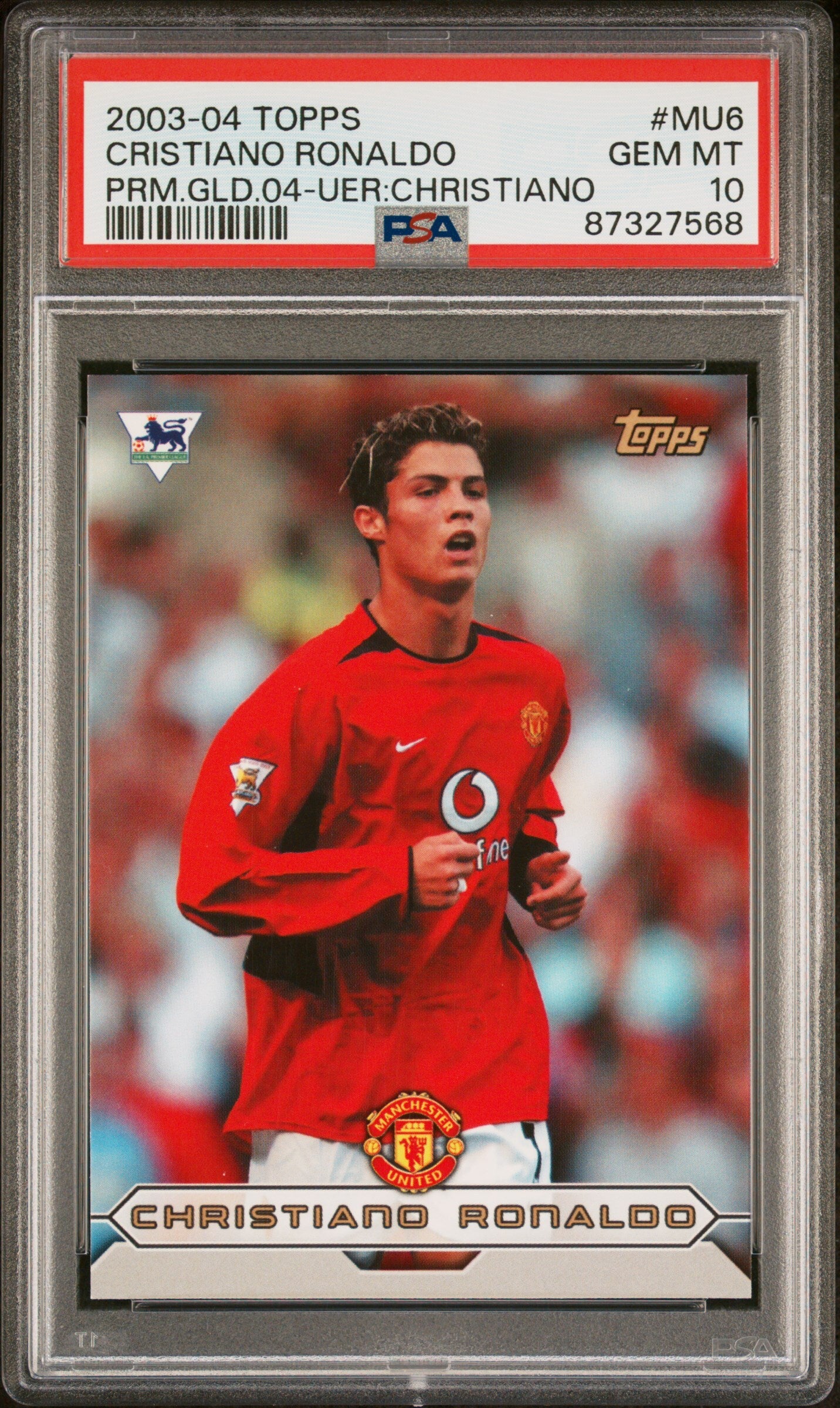 CRISTIANO RONALDO 2004 SP AUTHENTIC MANCHESTER UNITED RC PSA
